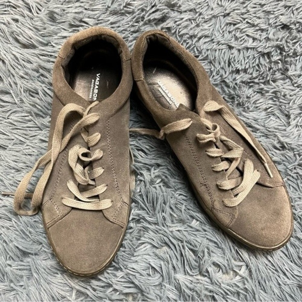 Vagabond Shoemakers Gray Leather Suede Sneakers Size 10 EU 40
